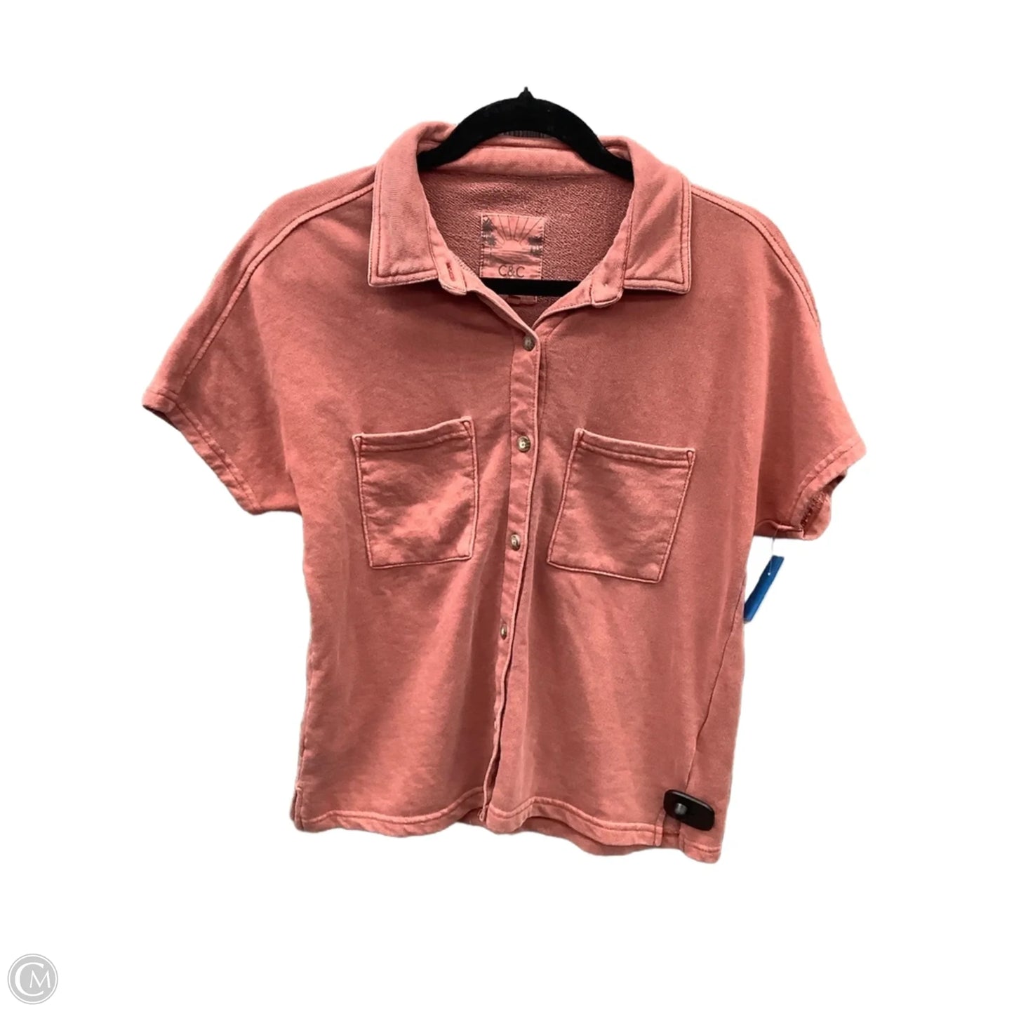 Top Short Sleeve By C And C In Red, Size: S