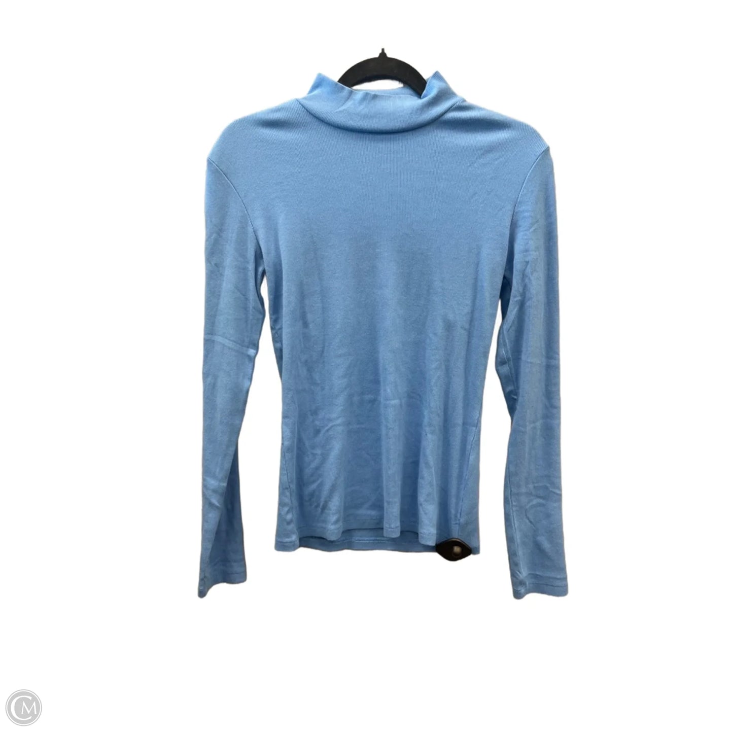Top Long Sleeve By Banana Republic In Blue, Size: S