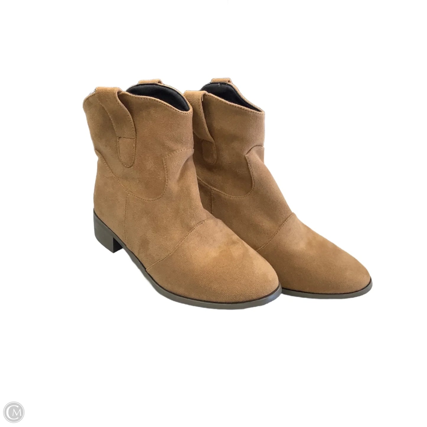 Boots Ankle Flats By Cme In Brown, Size: 9.5