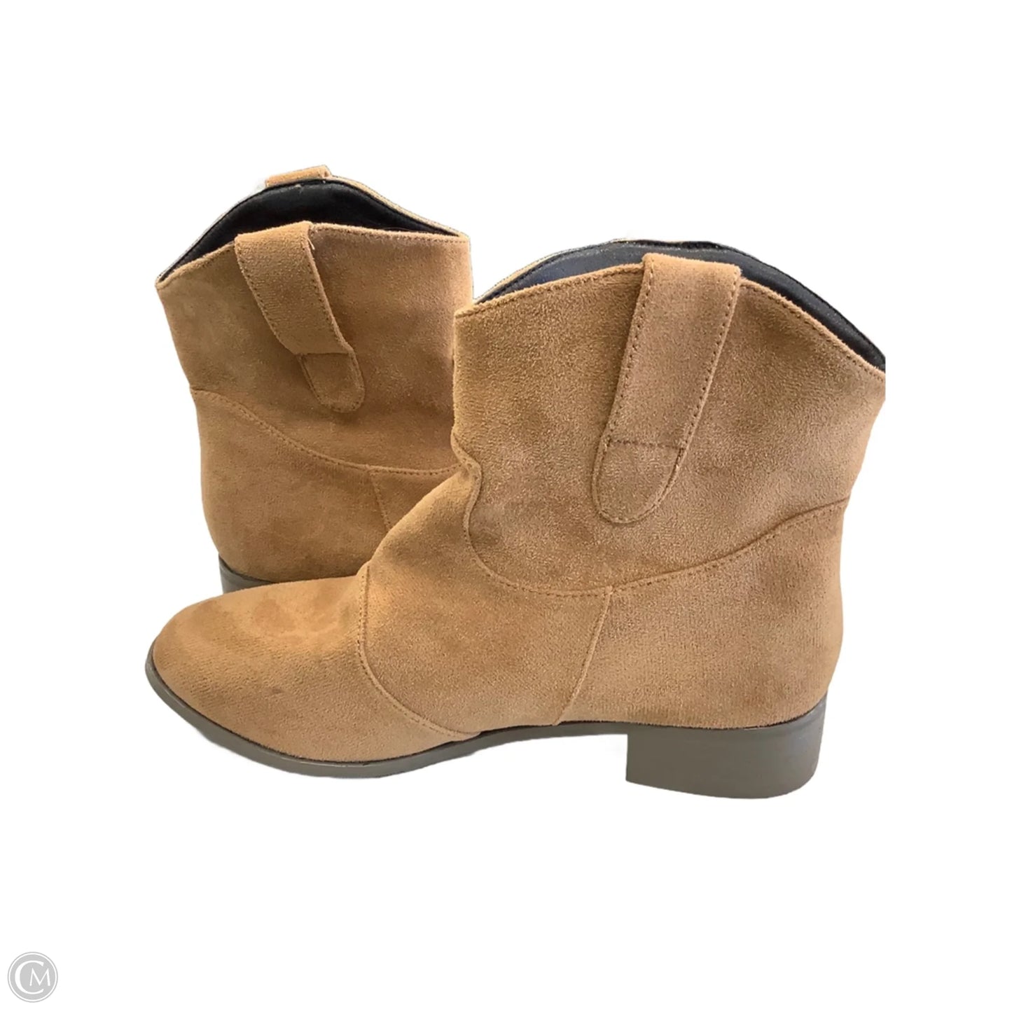 Boots Ankle Flats By Cme In Brown, Size: 9.5