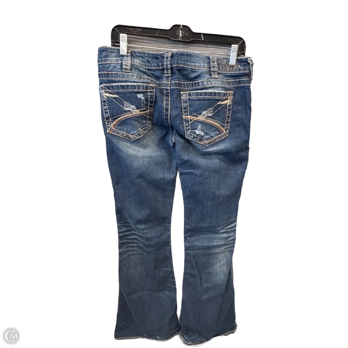 Jeans Flared By Silver In Blue Denim, Size: 10