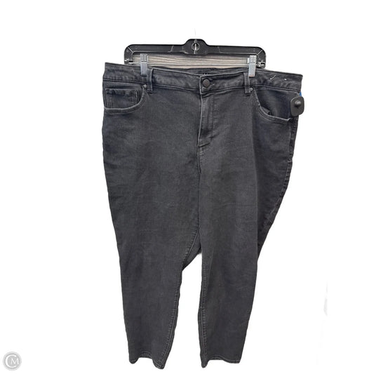 Jeans Skinny By D Jeans In Black Denim, Size: 22