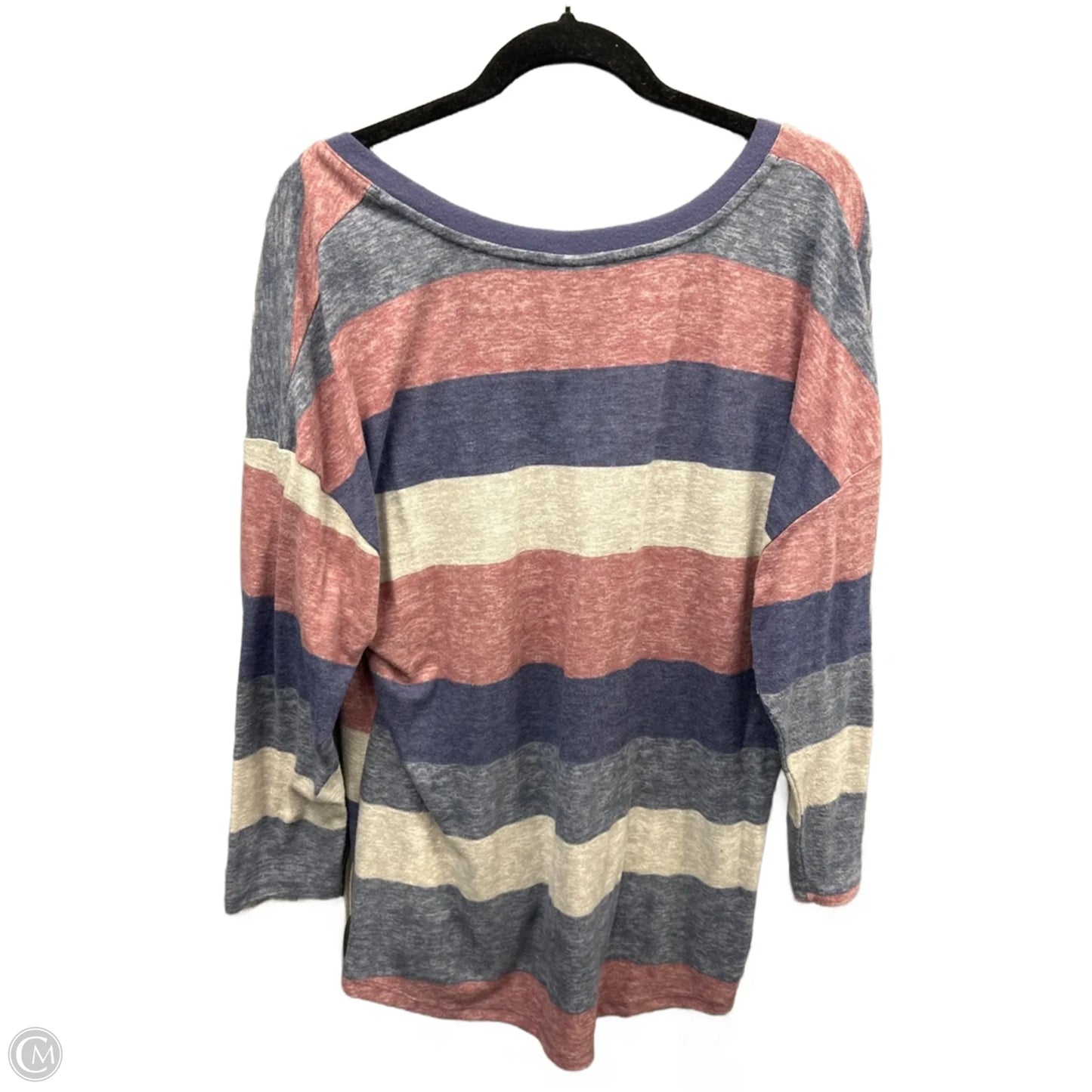 Top 3/4 Sleeve By Tru Self In Multi-colored, Size: 2x