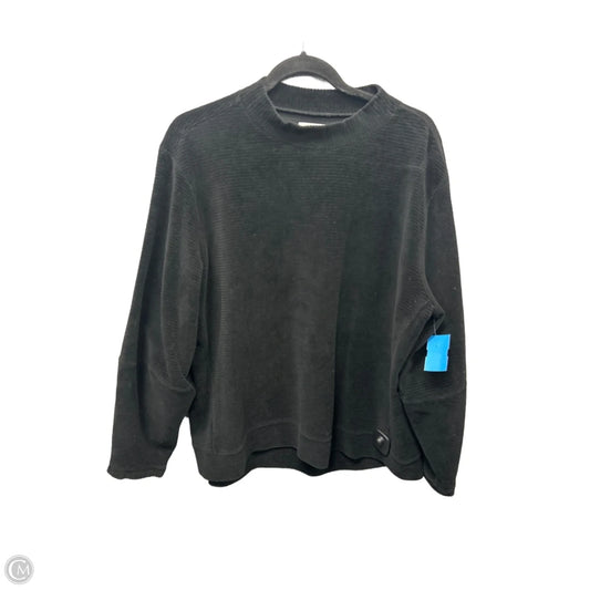 Top Long Sleeve By Free Assembly In Black, Size: Xxl