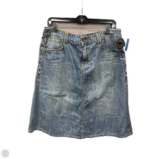 Skirt Midi By Tommy Hilfiger In Blue Denim, Size: 14