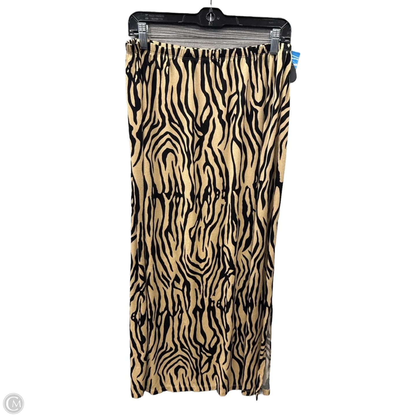 Skirt Maxi By Impressions In Black & Brown, Size: 16