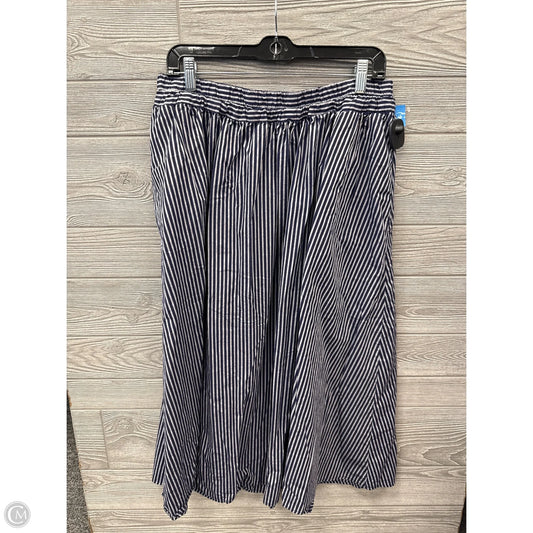 Skirt Midi By A New Day In Navy, Size: 12