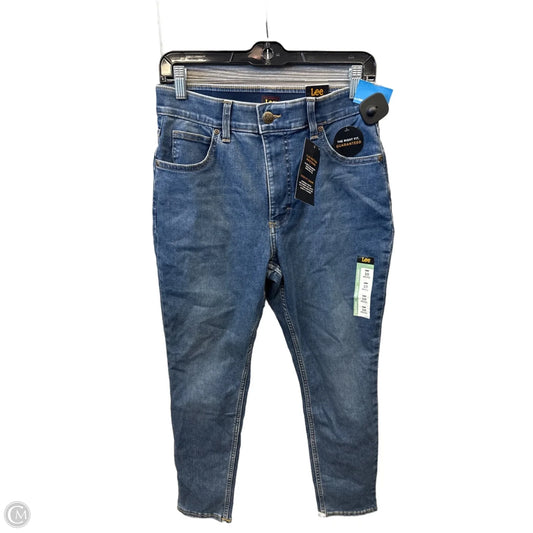 Jeans Skinny By Lee In Blue Denim, Size: 10p