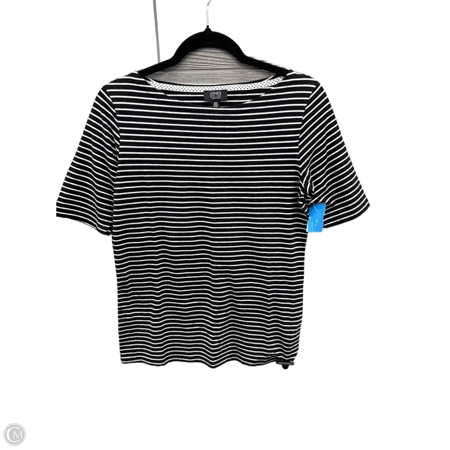 Top Short Sleeve By Jones New York In Black, Size: M