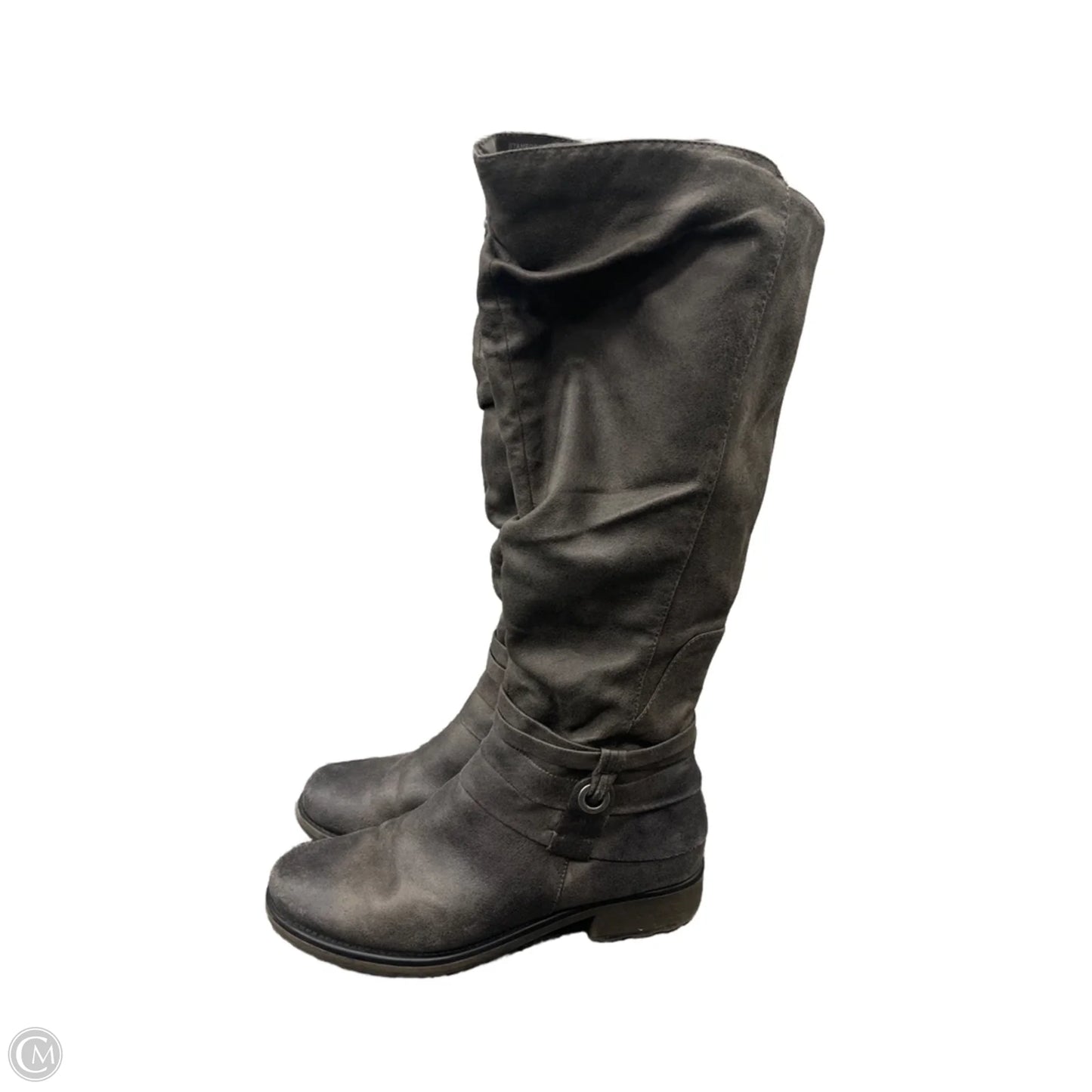 Boots Knee Flats By Bare Traps In Grey, Size: 9.5