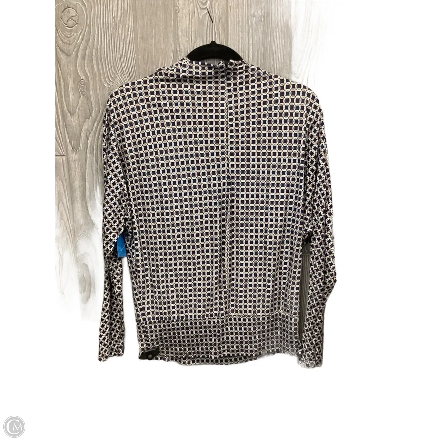 Top Long Sleeve By Ann Taylor In Navy, Size: M