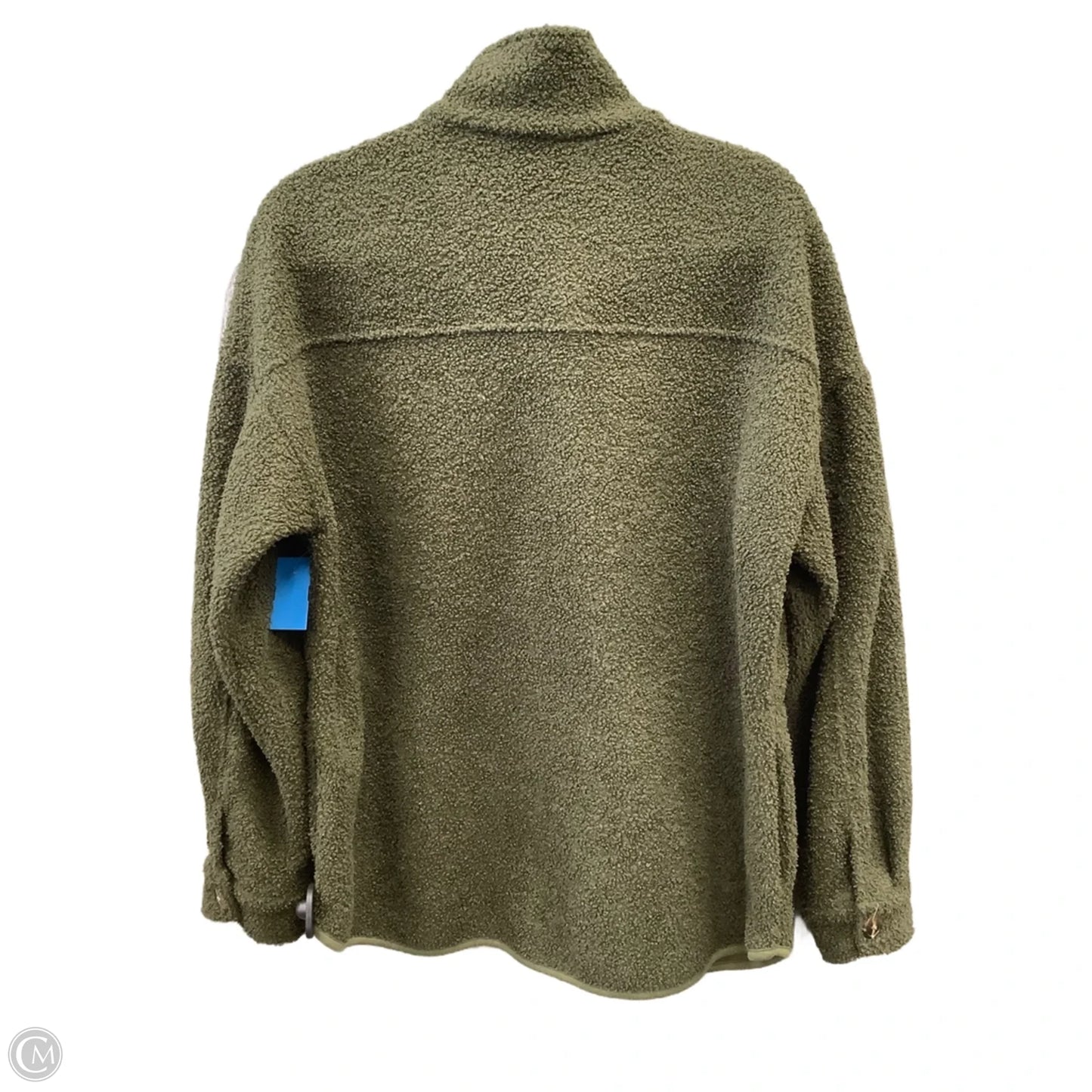 Jacket Shirt By Clothes Mentor In Green, Size: L
