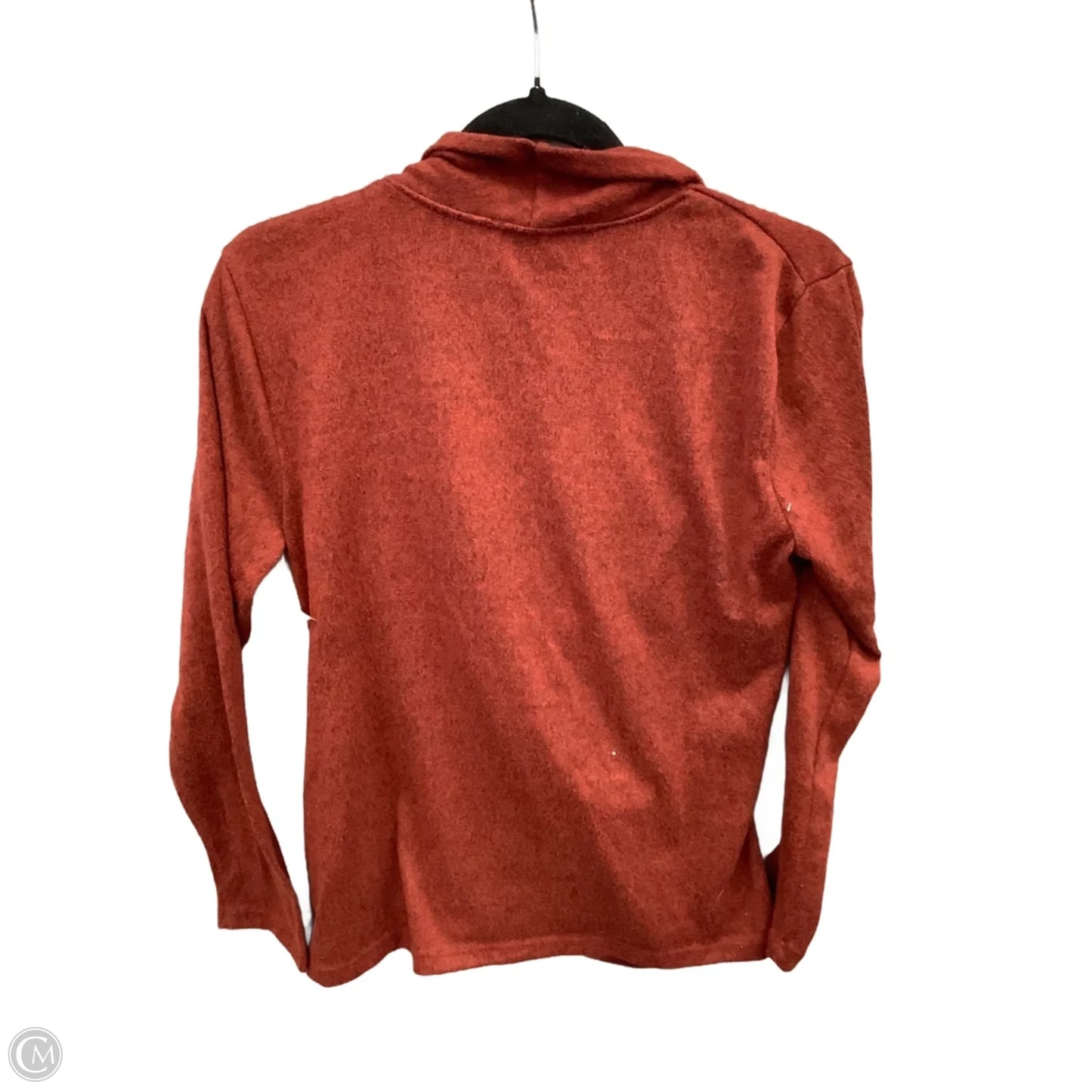 Top Long Sleeve By Pleione In Orange, Size: M