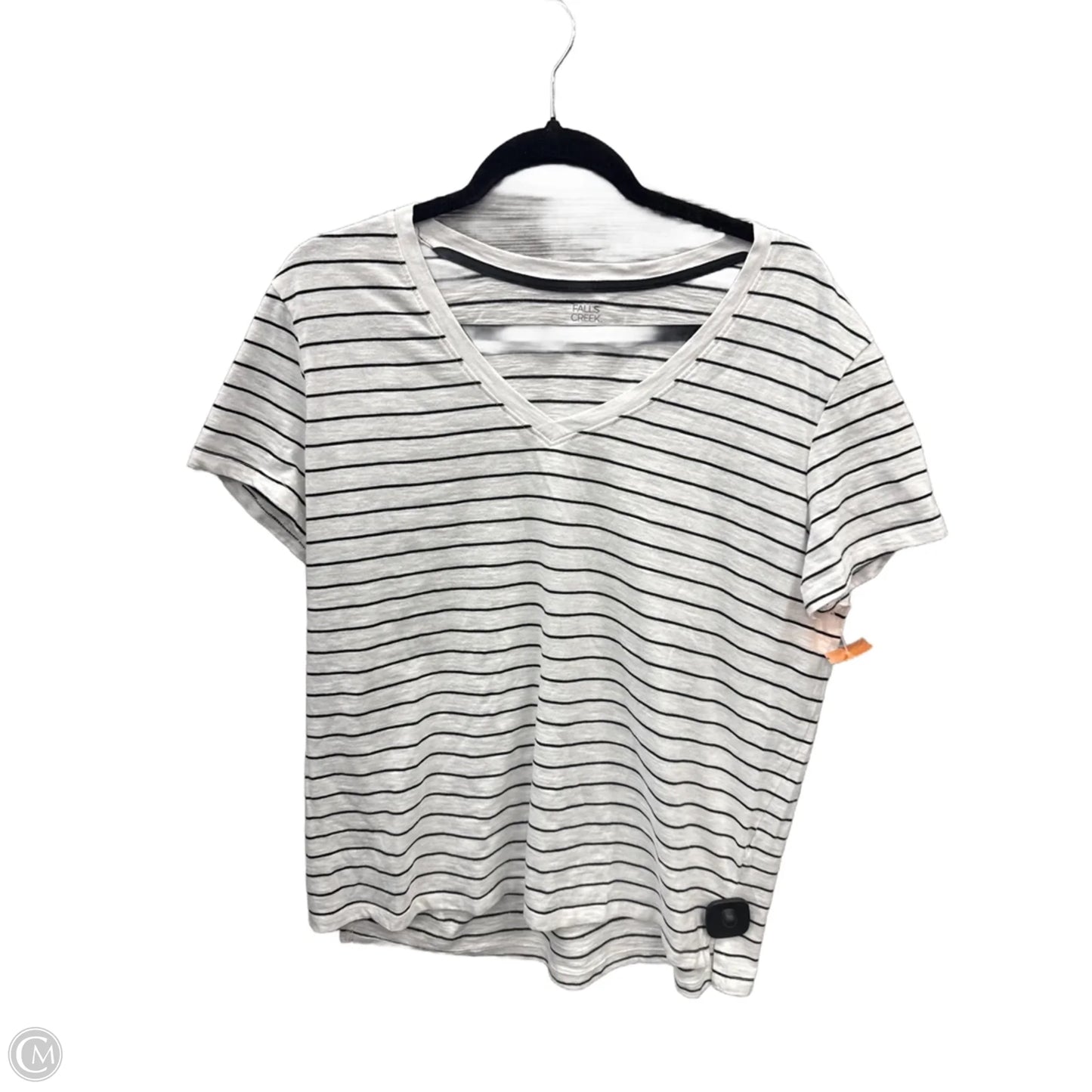 Top Short Sleeve By Falls Creek In White, Size: L