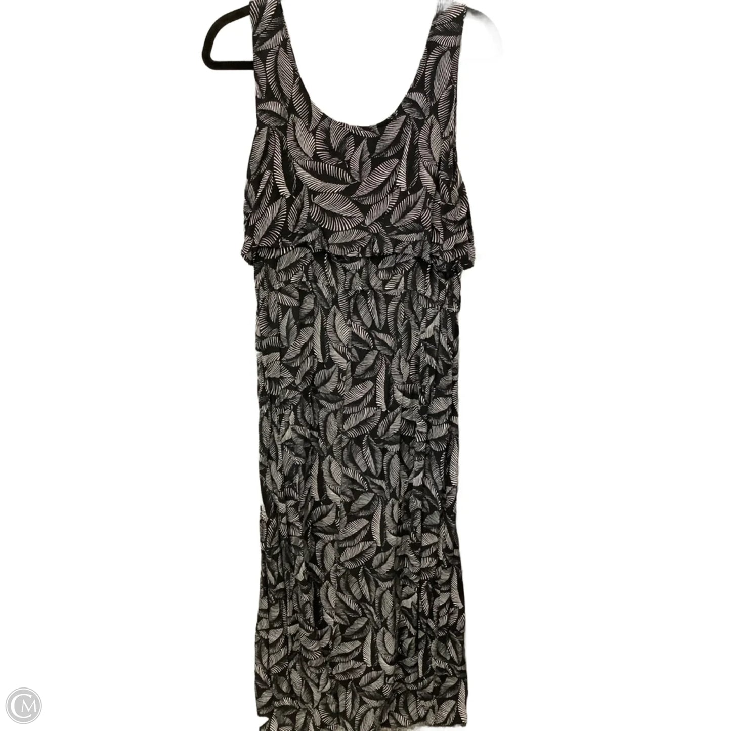 Dress Casual Maxi By Merona In Black, Size: L