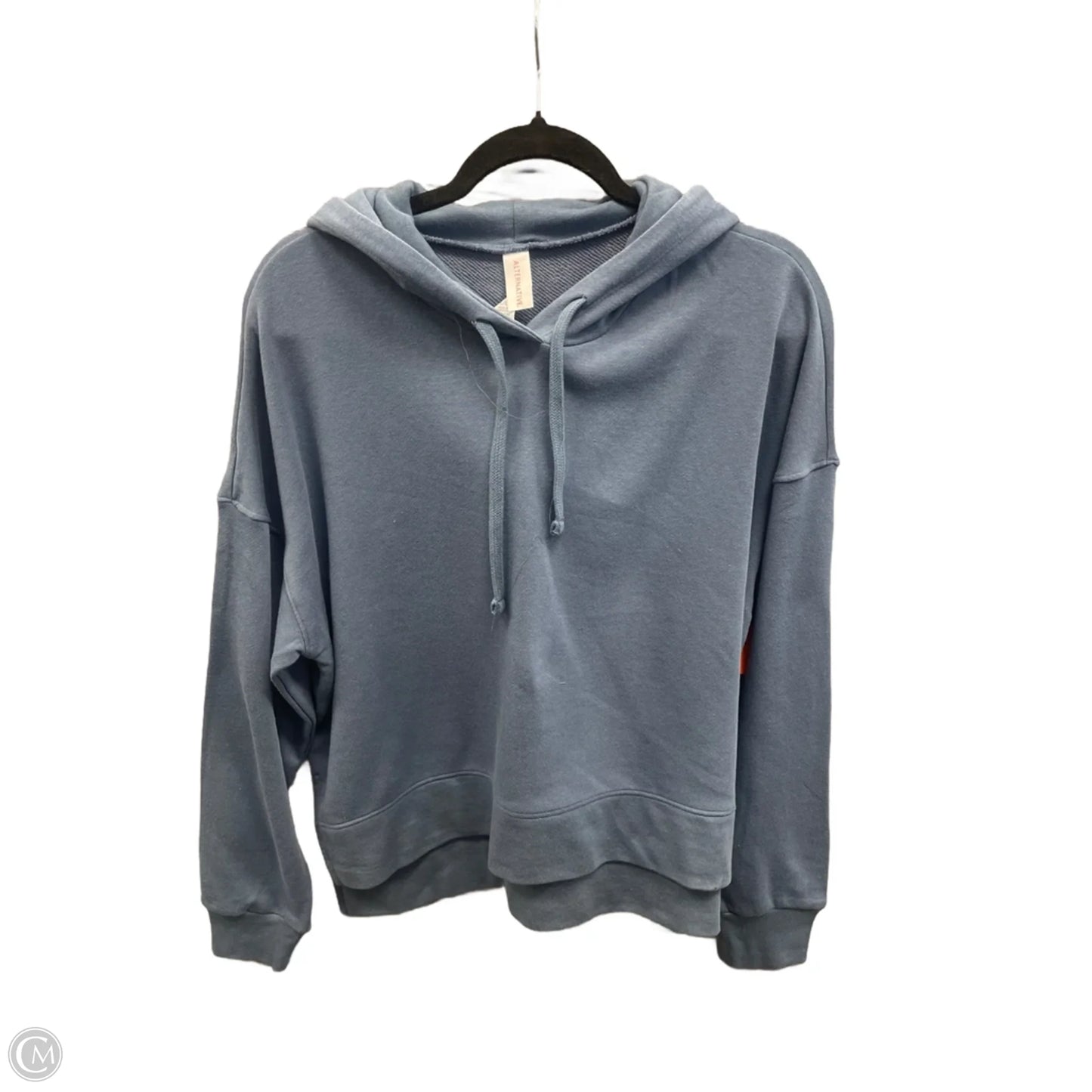 Sweatshirt Hoodie By Alternative In Blue, Size: L