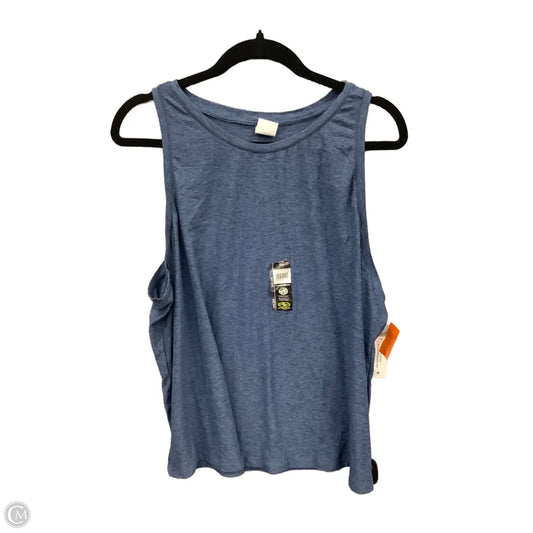Athletic Tank Top By Athletic Works In Blue, Size: 2x