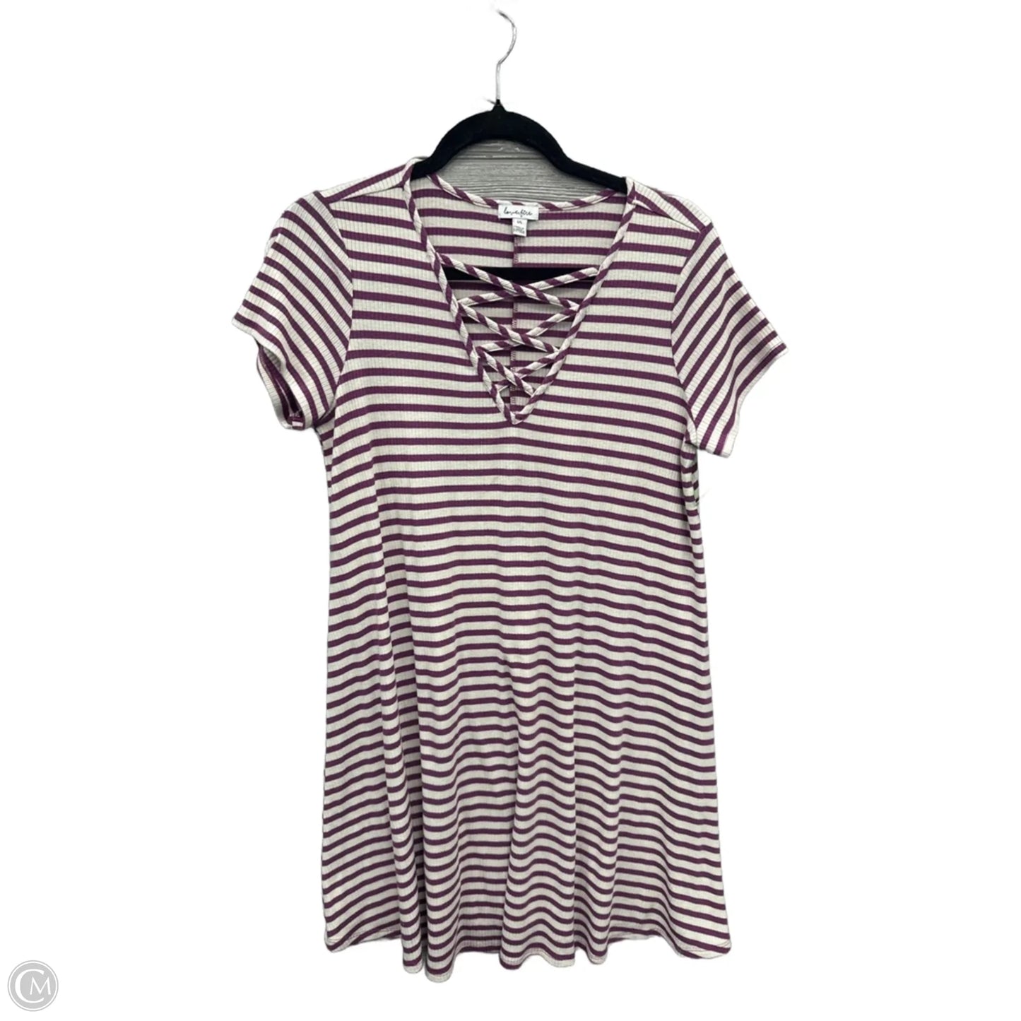 Dress Casual Short By Love Fire In Purple, Size: L