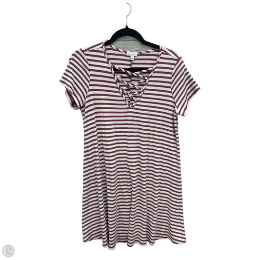 Dress Casual Short By Love Fire In Purple, Size: L