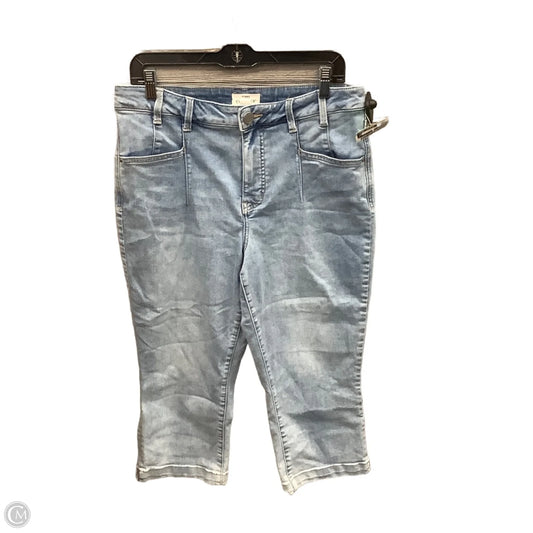 Capris By Maurices In Blue Denim, Size: 14