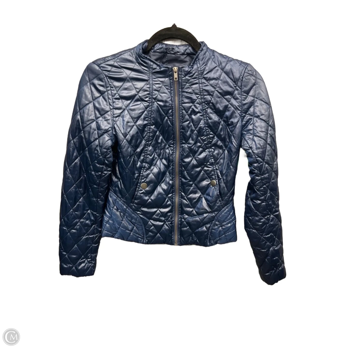 Jacket Puffer & Quilted By H&m In Navy, Size: S