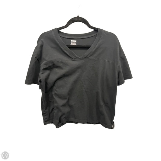 Top Short Sleeve By Pink In Black, Size: S