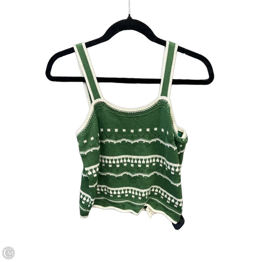 Top Sleeveless By Clothes Mentor In Green, Size: S