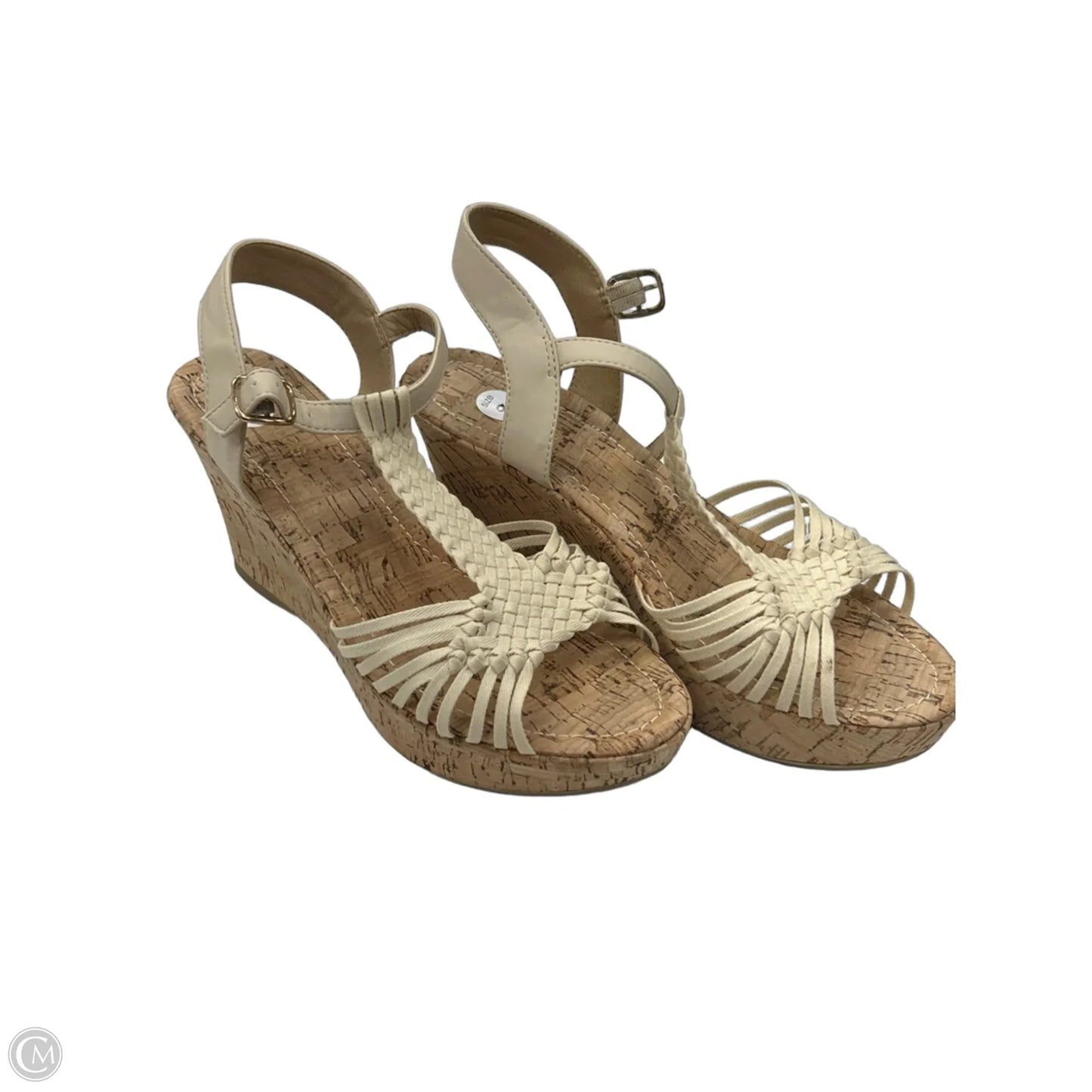 Sandals Heels Wedge By Maurices In Brown, Size: 8