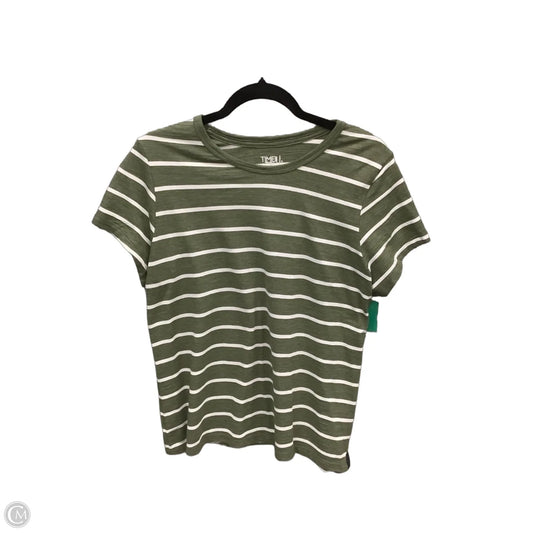 Top Short Sleeve By Time And Tru In Green, Size: L