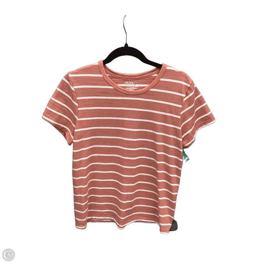 Top Short Sleeve By Time And Tru In Coral, Size: L