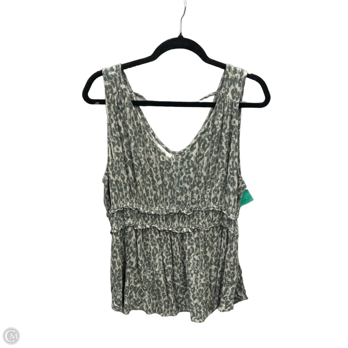 Top Sleeveless By Maurices In Green, Size: Xl