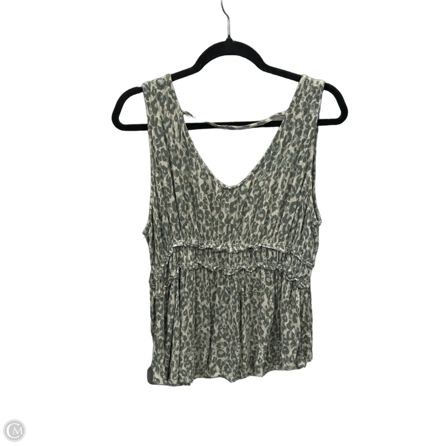 Top Sleeveless By Maurices In Green, Size: Xl