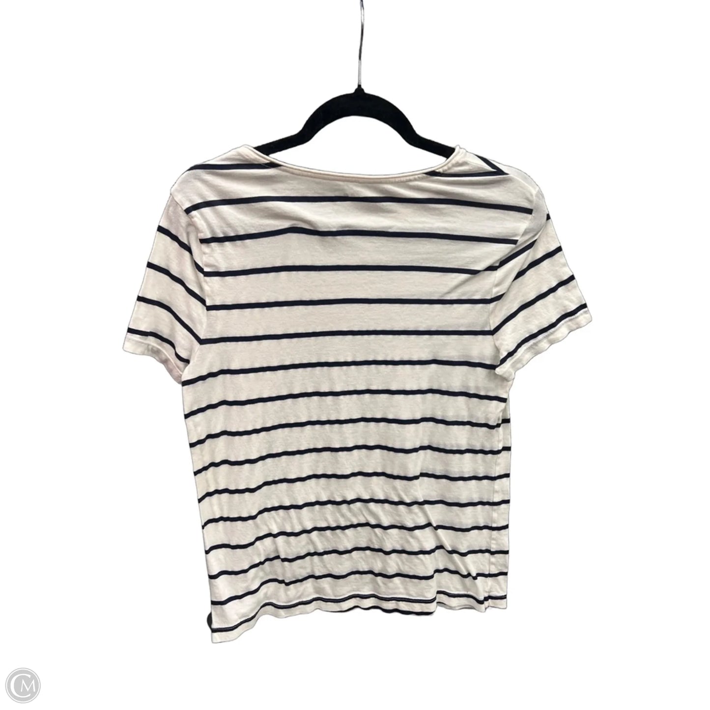 Top Short Sleeve By Three Dots In White, Size: L
