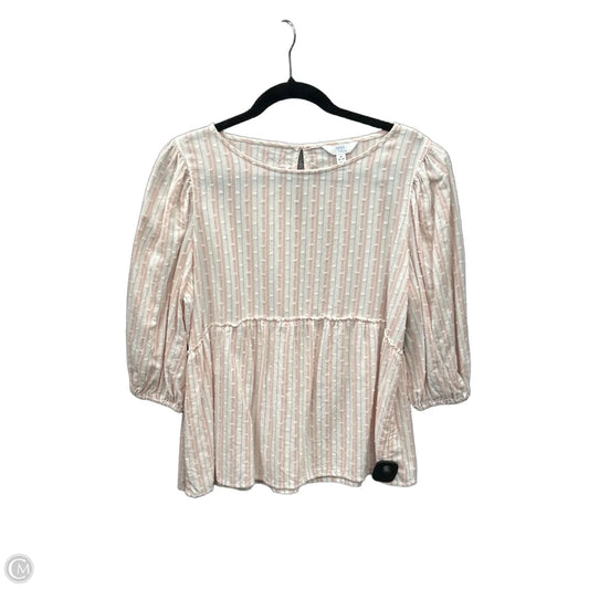 Top 3/4 Sleeve By Time And Tru In Pink, Size: M