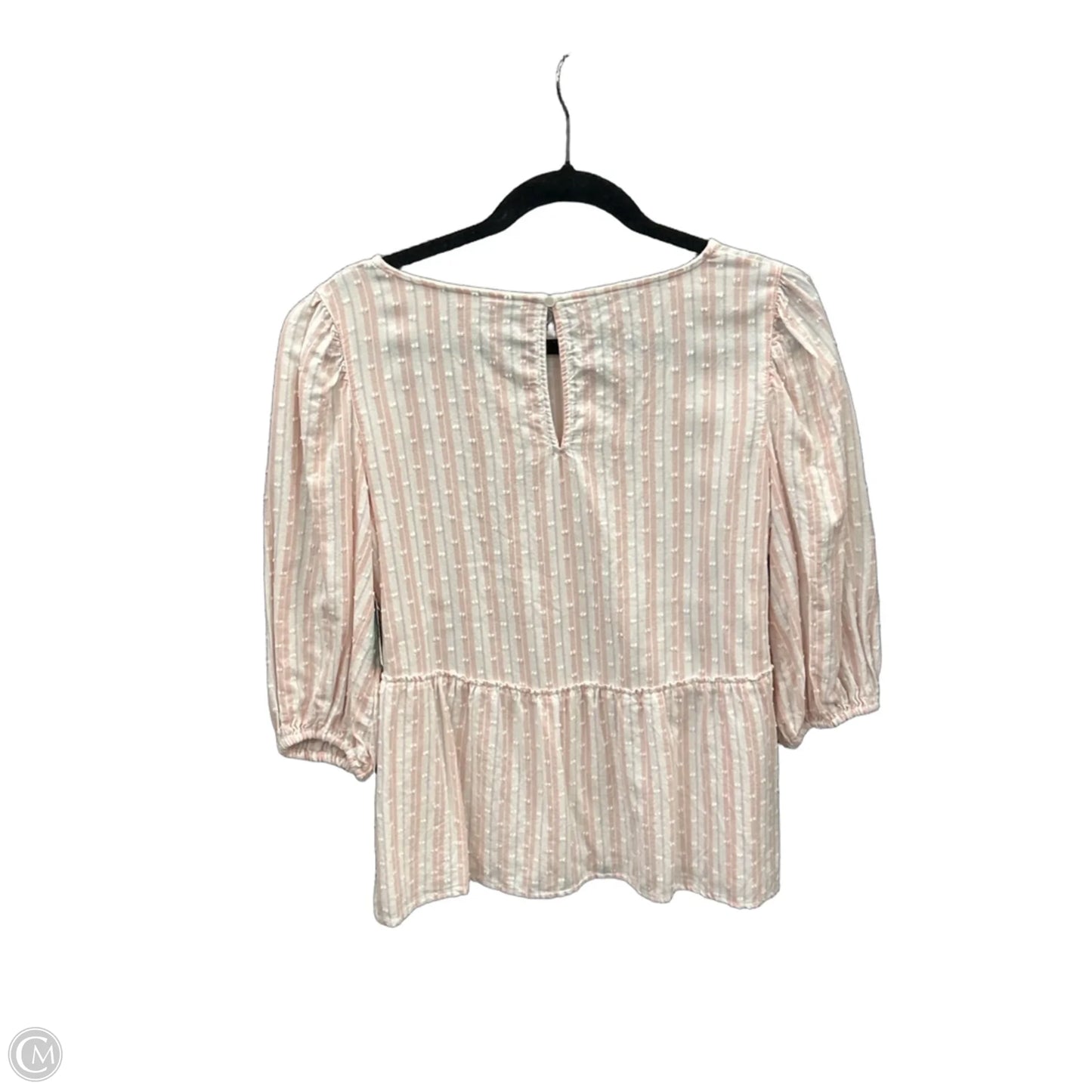 Top 3/4 Sleeve By Time And Tru In Pink, Size: M