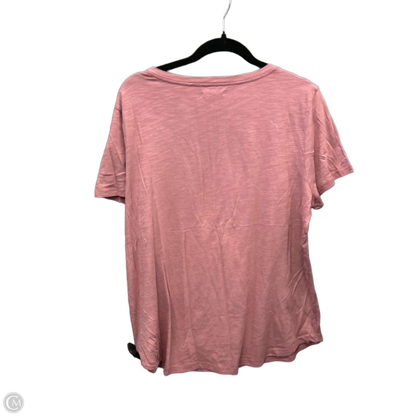 Top Short Sleeve By Maurices In Pink, Size: Xl