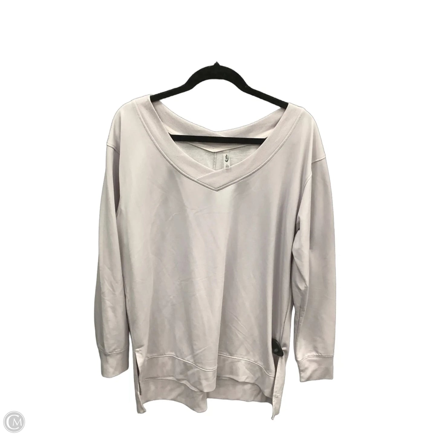 Athletic Top Long Sleeve Crewneck By Mta Pro In Purple, Size: L