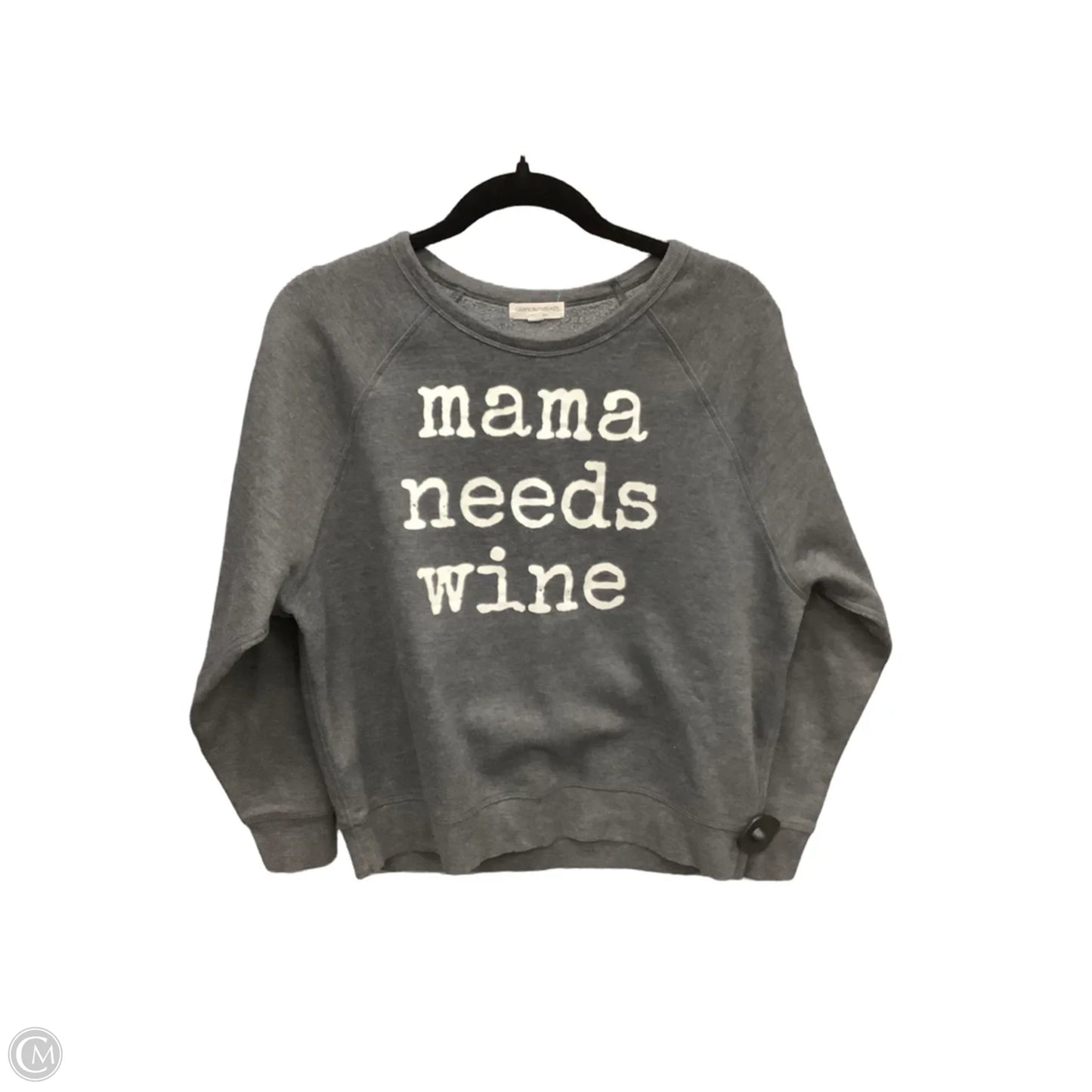 Sweatshirt Crewneck By Grayson Threads In Grey, Size: M
