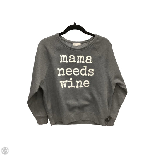 Sweatshirt Crewneck By Grayson Threads In Grey, Size: M