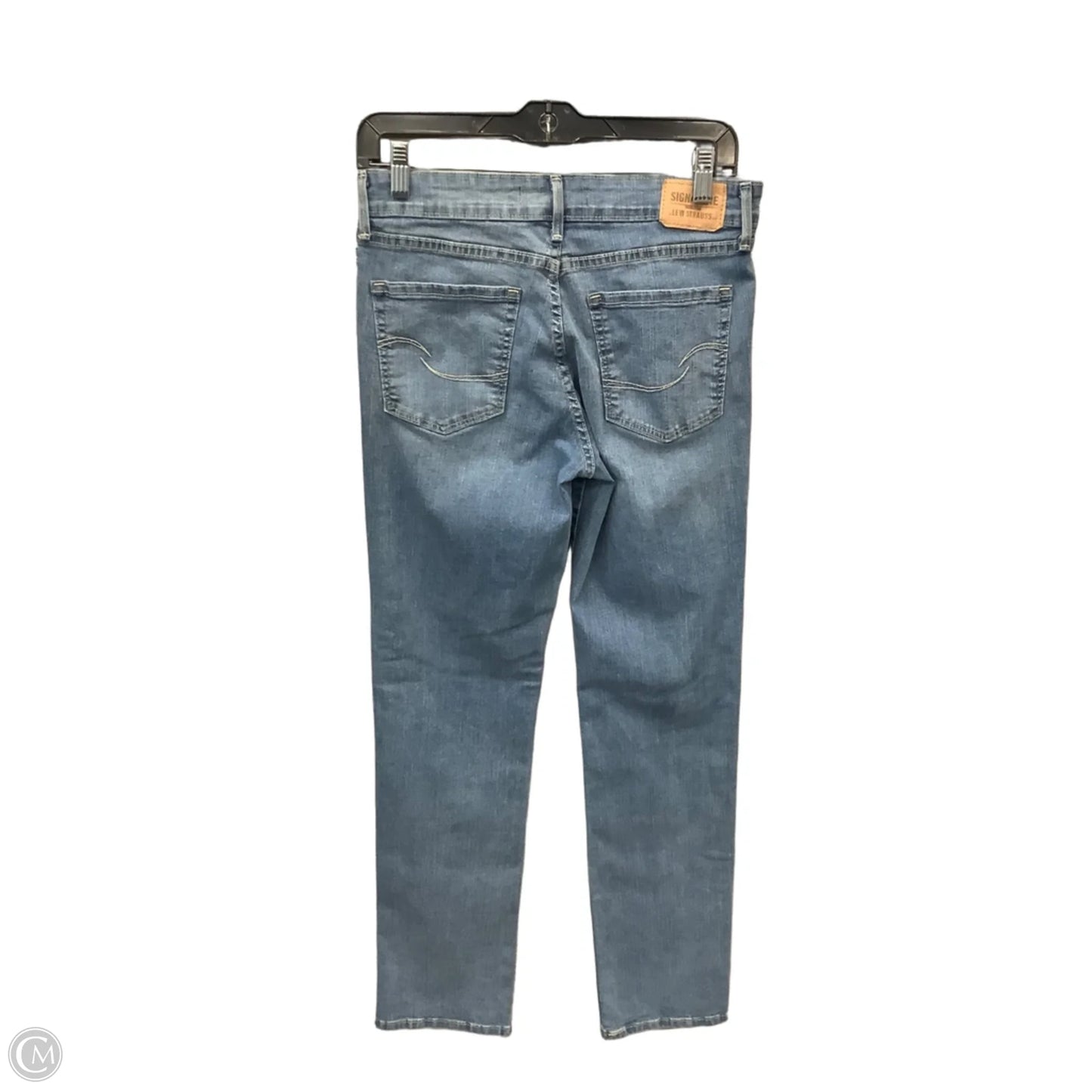 Jeans Straight By Levis In Blue Denim, Size: 4