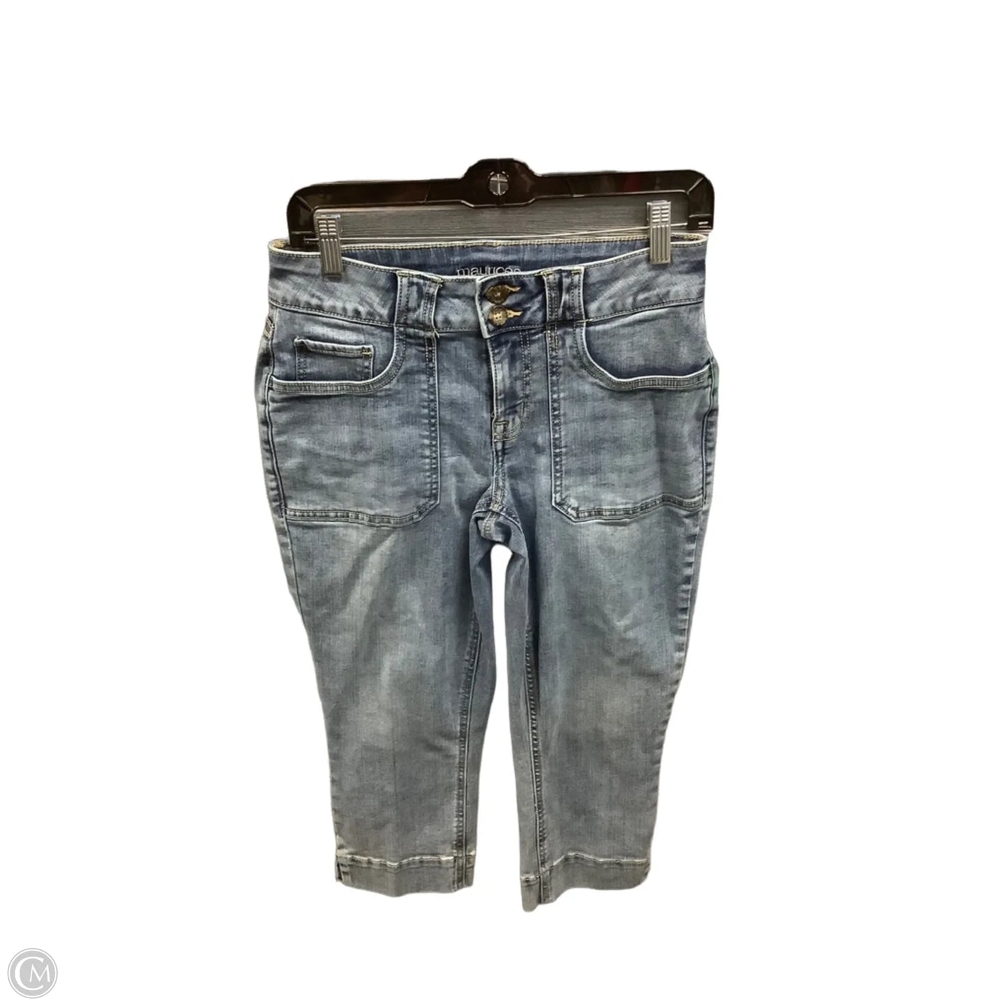Capris By Maurices In Blue Denim, Size: 6