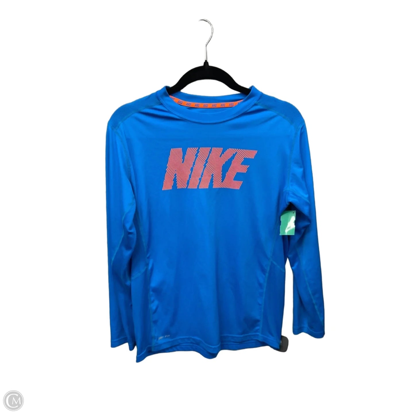 Athletic Top Long Sleeve Crewneck By Nike Apparel In Blue, Size: Xl