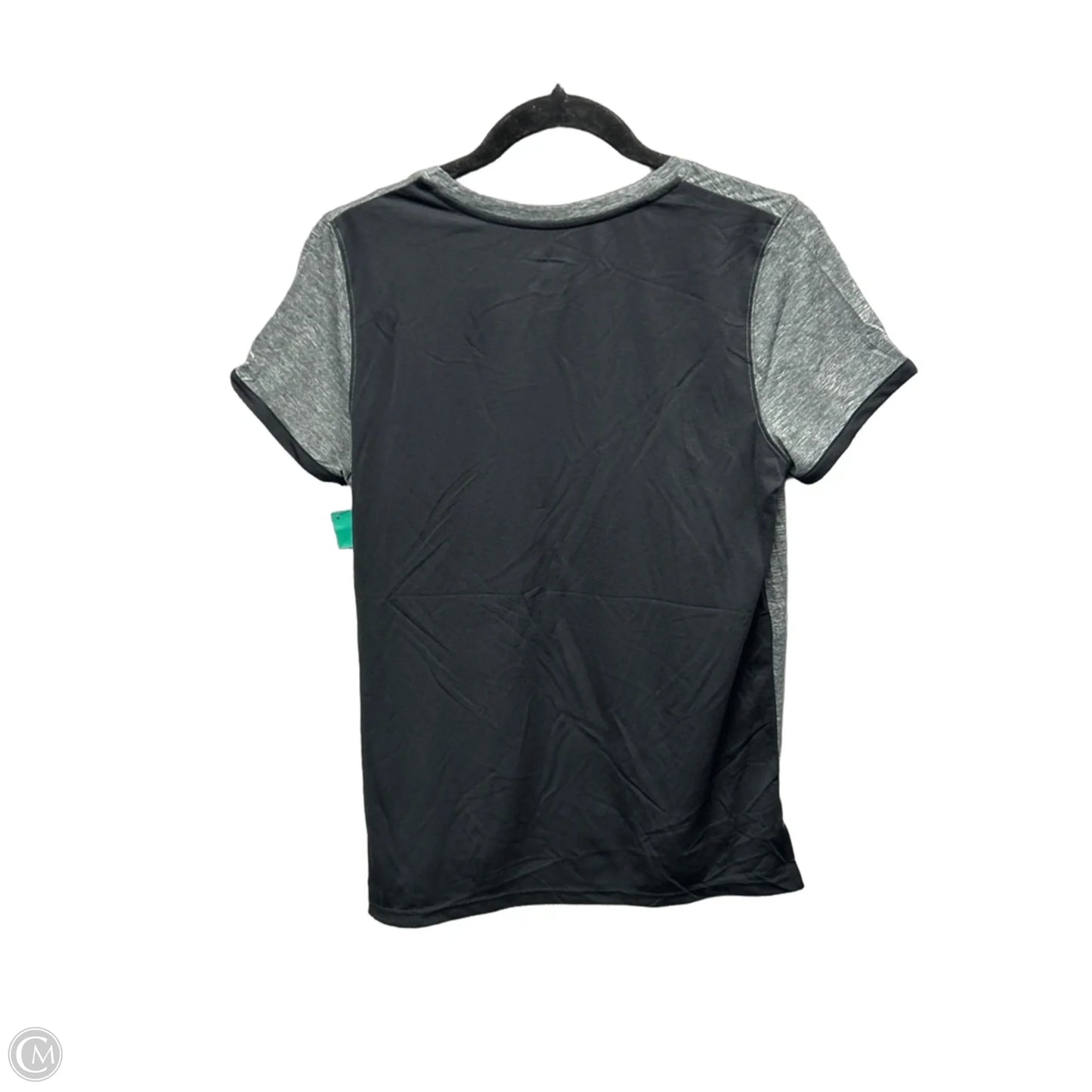 Athletic Top Short Sleeve By Champion In Grey, Size: M