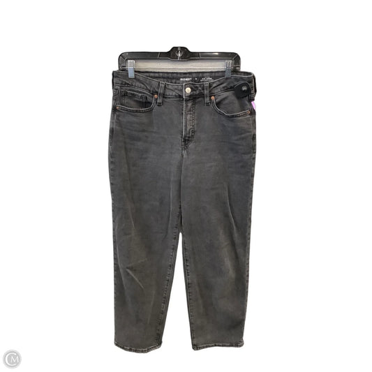 Jeans Boyfriend By Old Navy In Black Denim, Size: 10