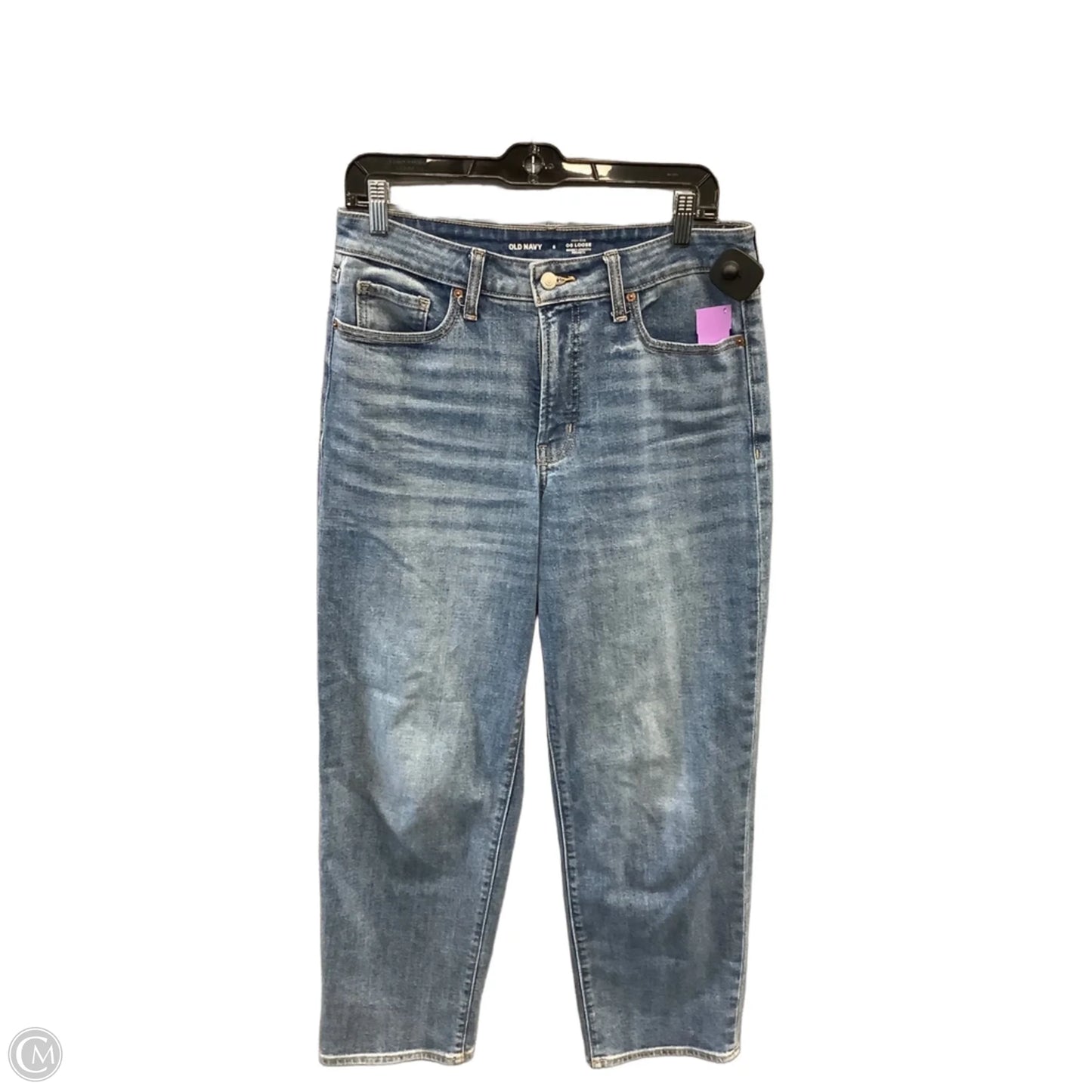 Jeans Boyfriend By Old Navy In Blue Denim, Size: 8