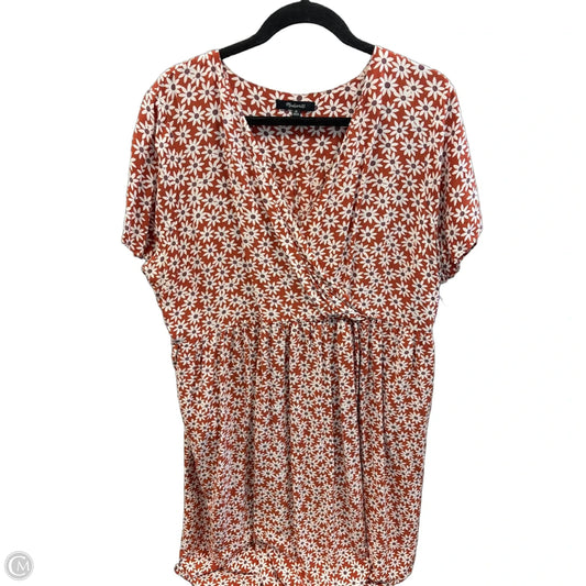 Dress Casual Midi By Madewell In Brown, Size: 2x
