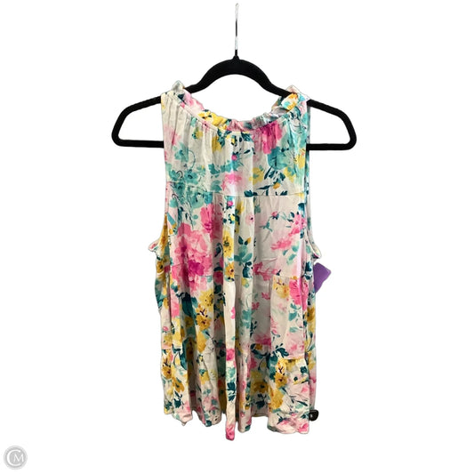 Top Sleeveless By Emily Wonder In Multi-colored, Size: M