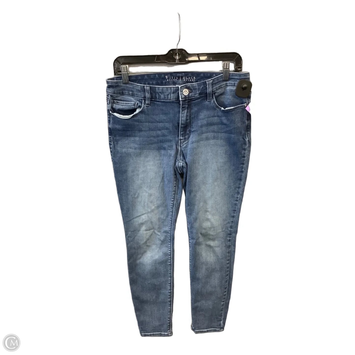 Jeans Skinny By White House Black Market In Blue Denim, Size: 8p
