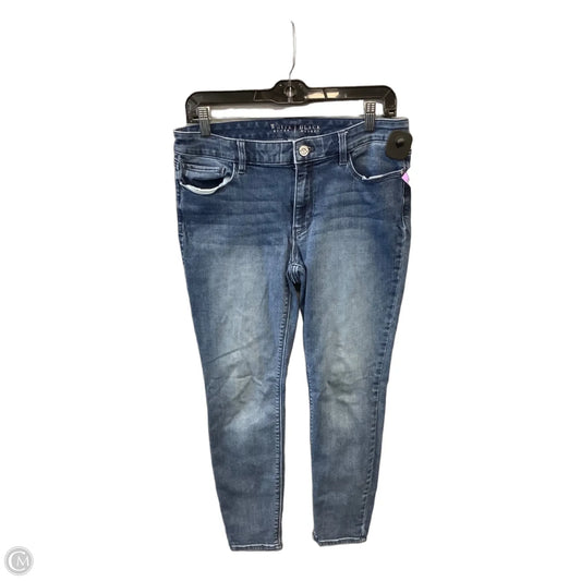 Jeans Skinny By White House Black Market In Blue Denim, Size: 8p
