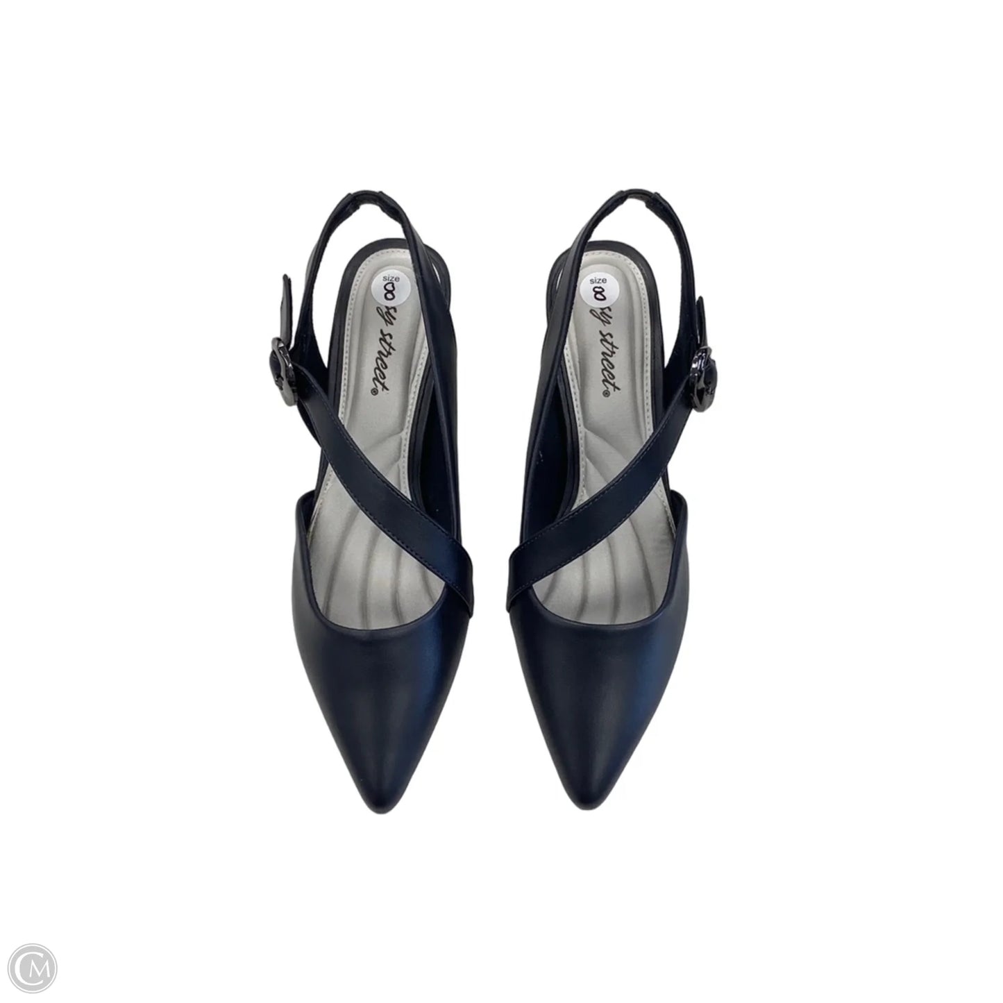 Shoes Heels Kitten By Easy Street In Navy, Size: 8